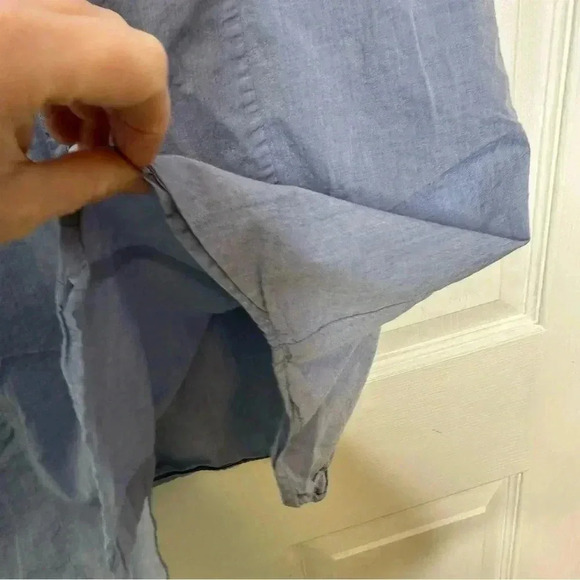 H&M Tunic Shirt Collared Blue Size 8 - Picture 10 of 16